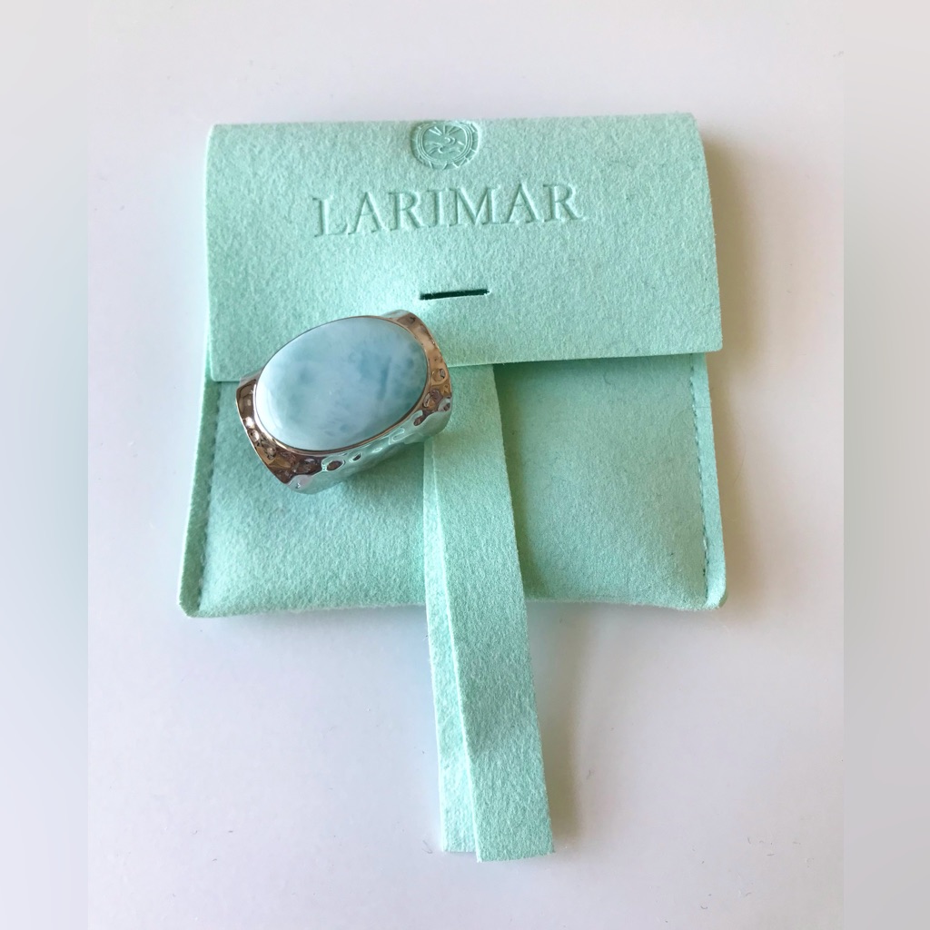 Sterling Silver Larimar Ring
